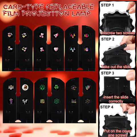 Grinsvalley Valentines Projector Light setup demonstrates quick holiday transformation in indoor or outdoor spaces