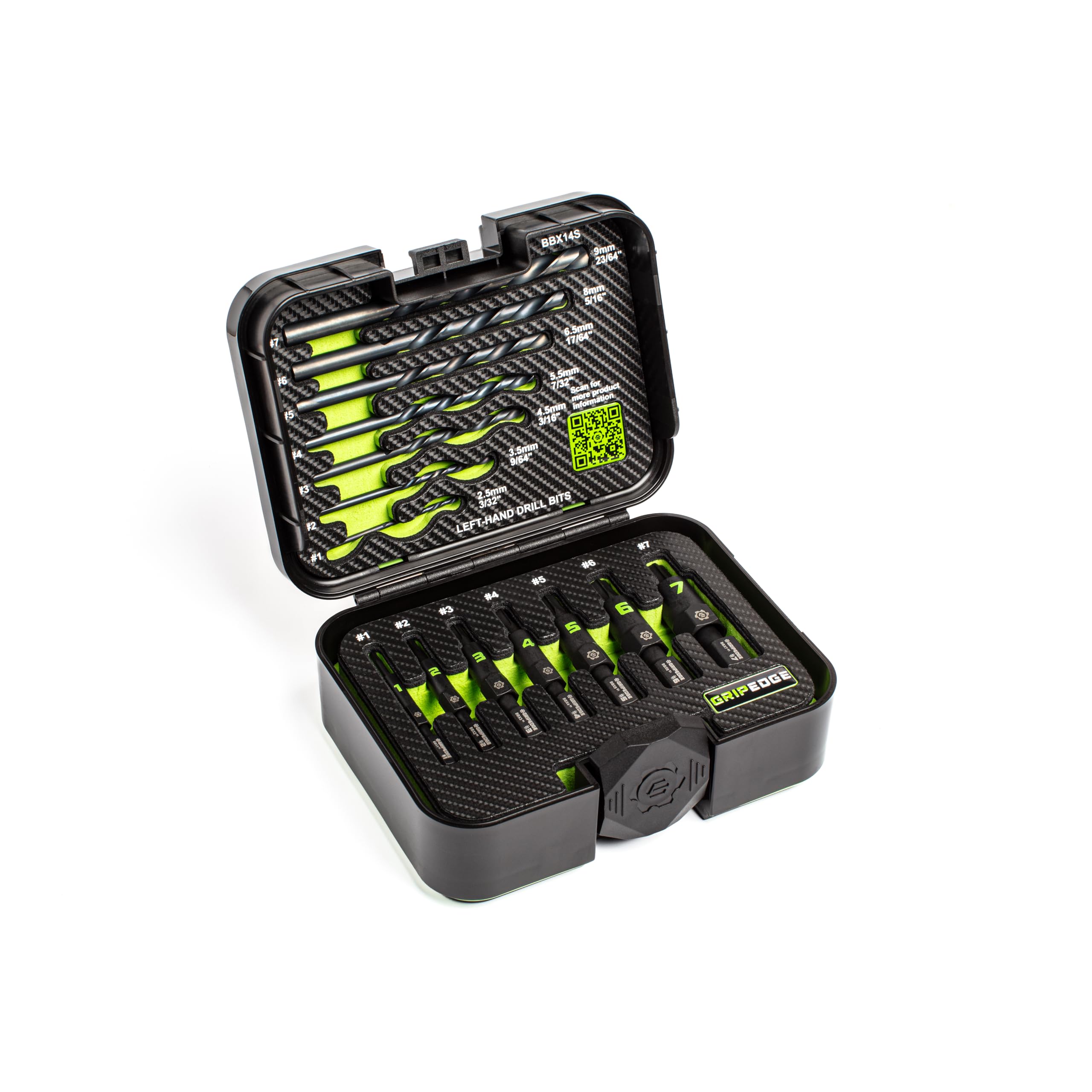 Grip Edge GETBBX14S left-hand drill bits for stubborn bolts
