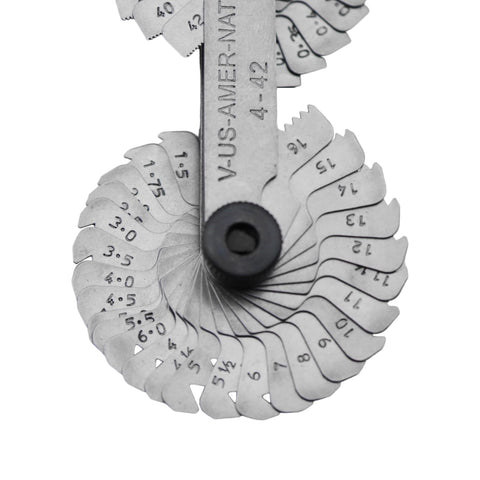 Grip gauge displays SAE and metric markings for accurate fit checks