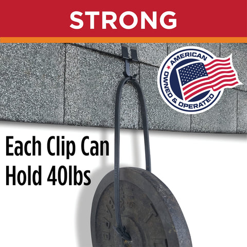Grip Clip nail-free installation shown on roof surface