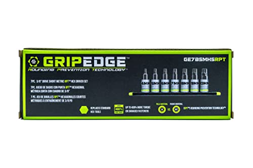 Grip Edge bi-directional design aids loosening and tightening stubborn fasteners