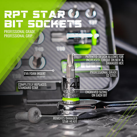 Grip Edge T6 to T60 drive sizes demonstrate versatile fastener compatibility.