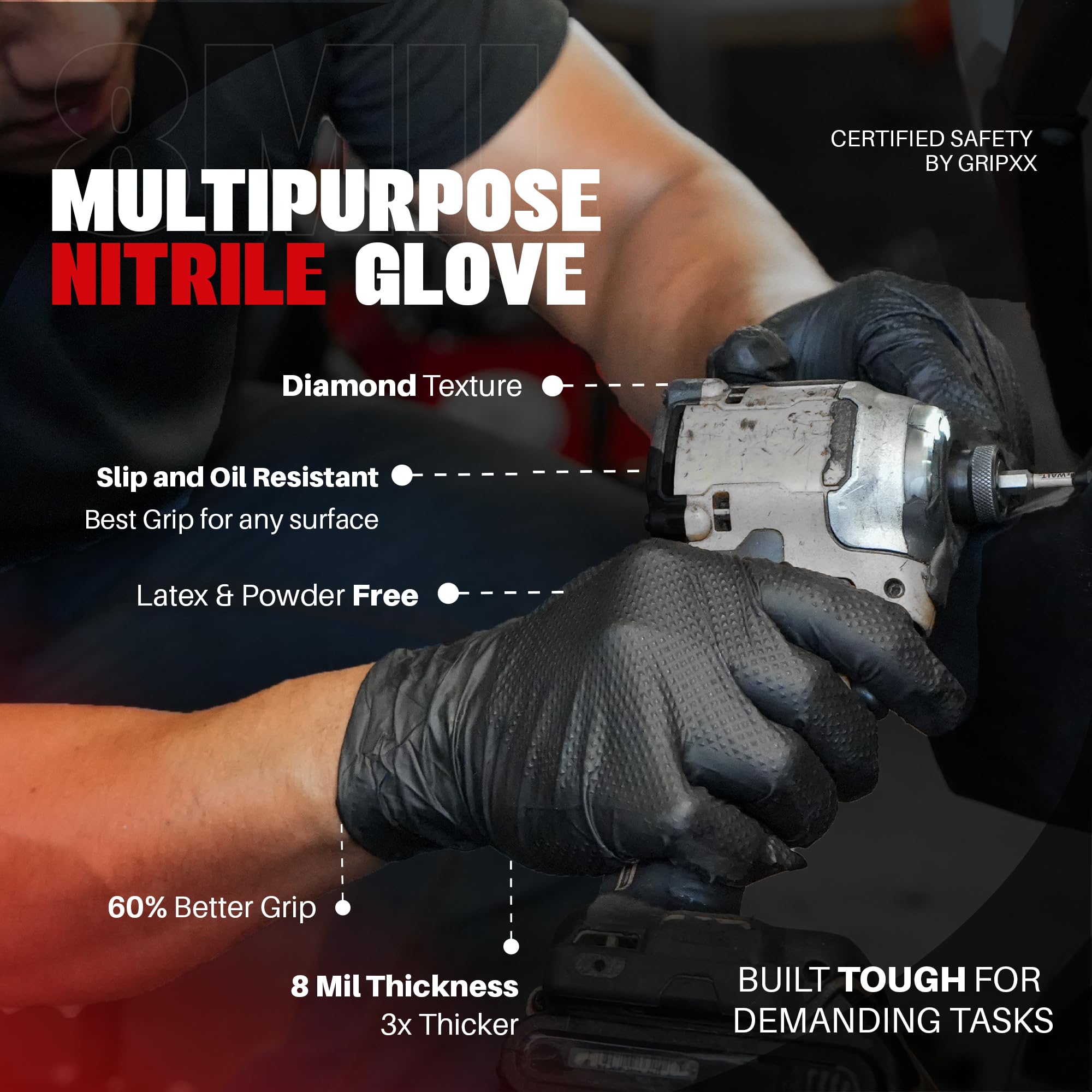 GRIPXX Herkules Grip ambidextrous design fits either hand