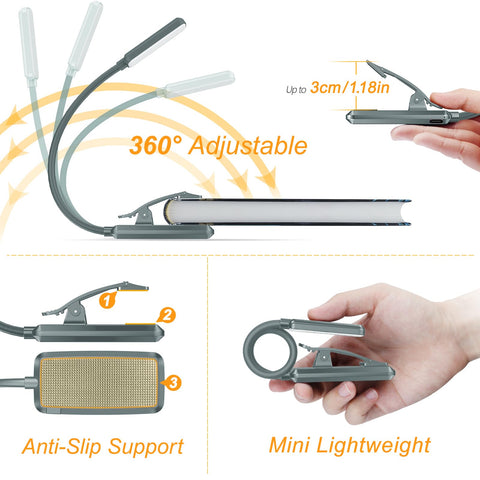 Gritin 360-degree neck enables flexible angles for comfortable hands-free use