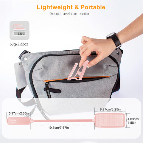 Gritin pink model is ideal for travel and bedside reading