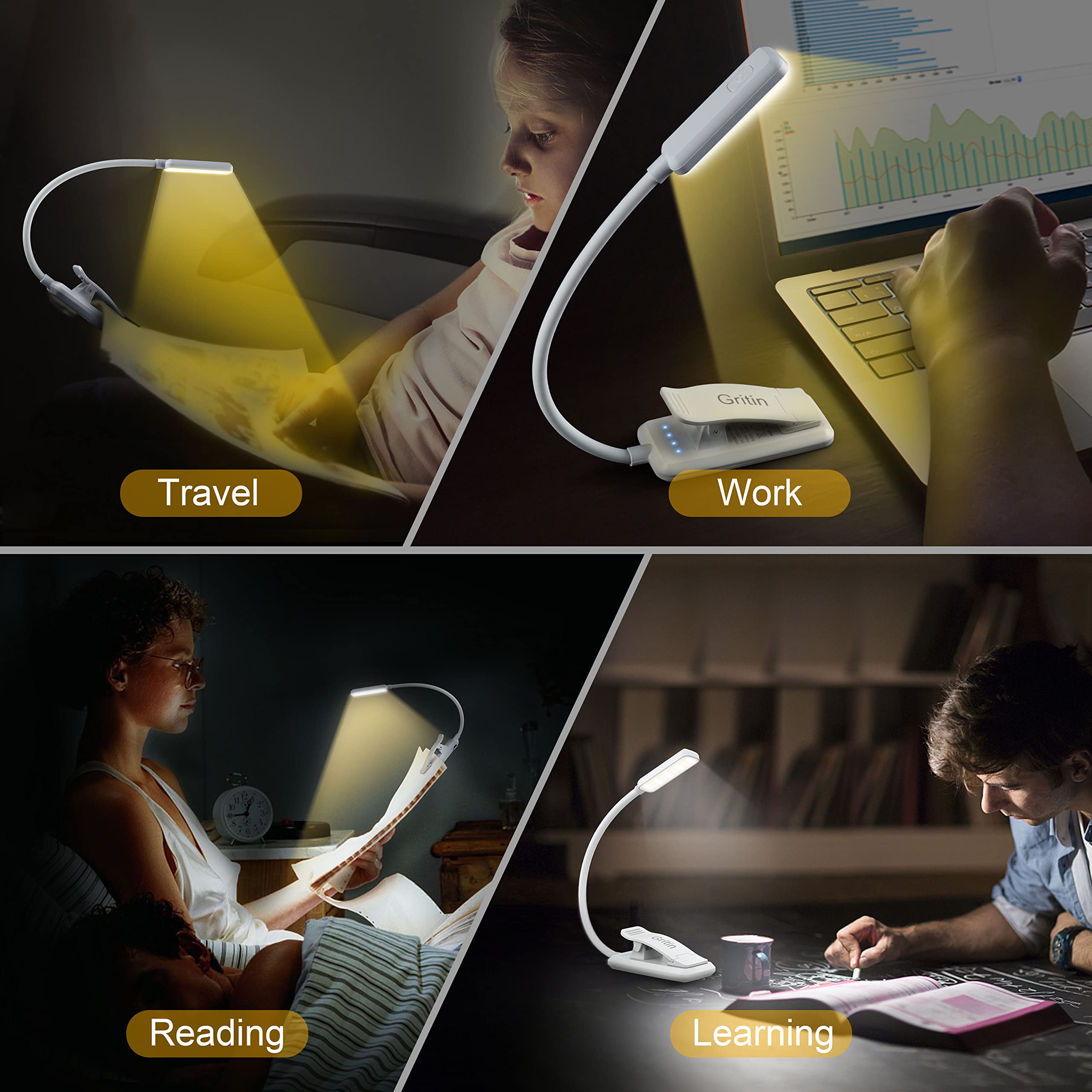 Gritin compact design is ideal for travel or study.