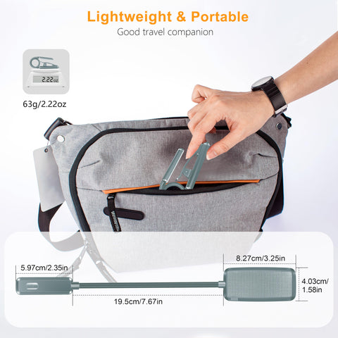 Gritin compact design fits easily into a bag for camping