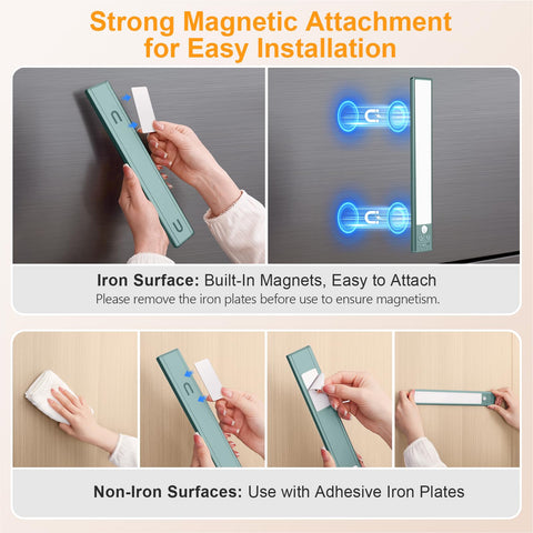 Gritin lights ideal for kitchen, closet, pantry, stairs, and shelves.