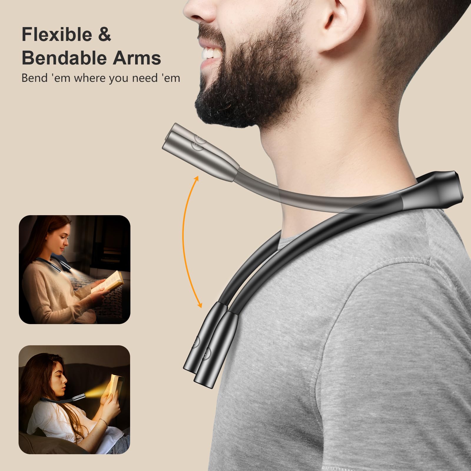 Gritin neck light white 6000K for bright, focused craftwork.