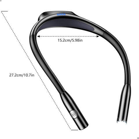 Gritin portable reading light folds flat for travel and bed use.