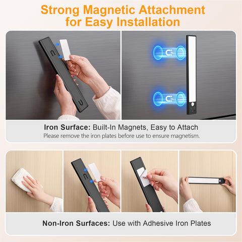 Gritin in-use under cabinet lighting brightening counters and shelves