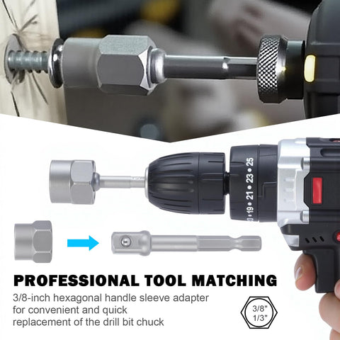 GRLCOOD bolt extractor in use on a rusted bolt for disassembly.