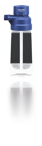 GROHE Blue active carbon filter dimensions indicate compact fit