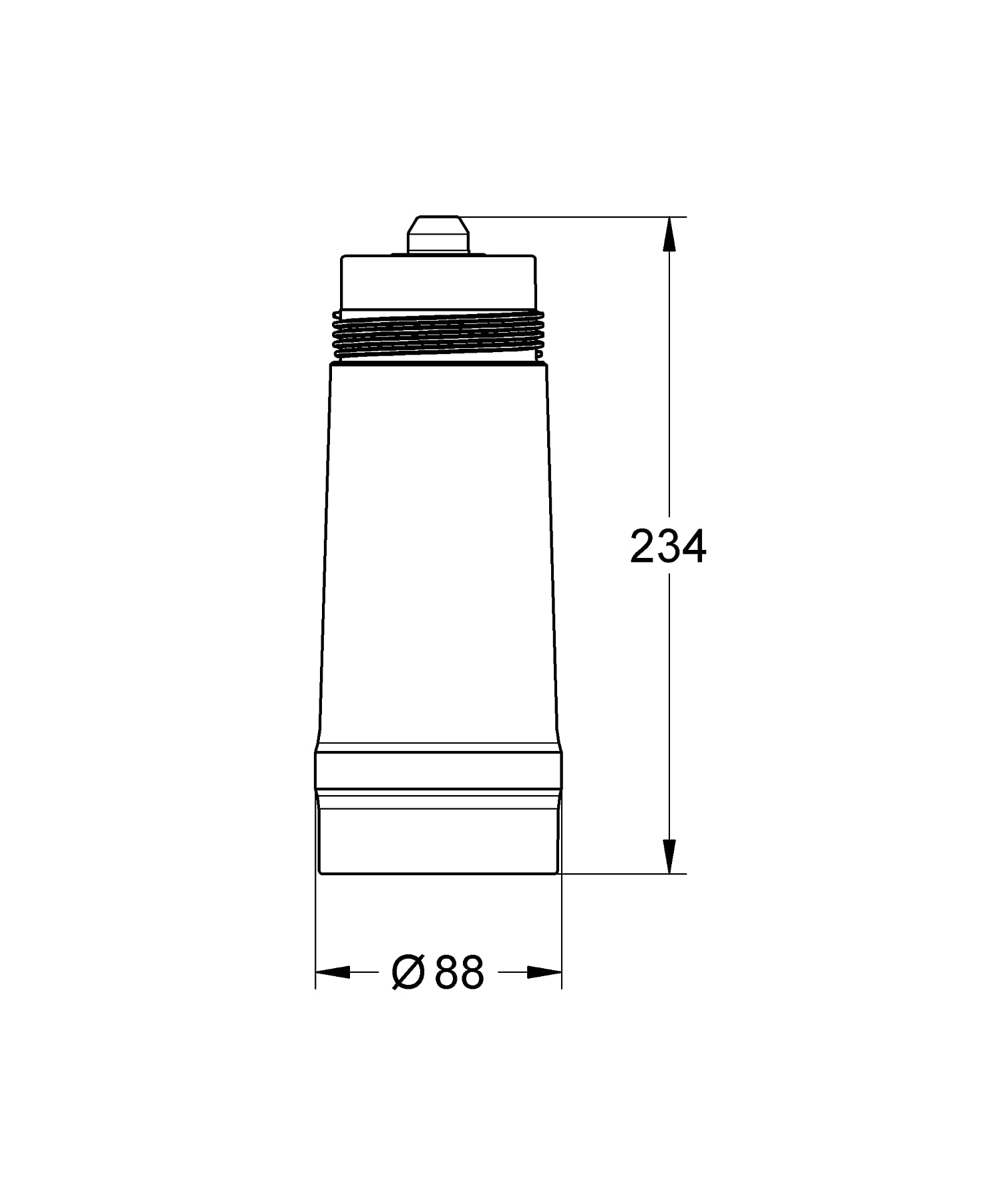 GROHE Blue active carbon filter packaging showing durable, long-life filtration