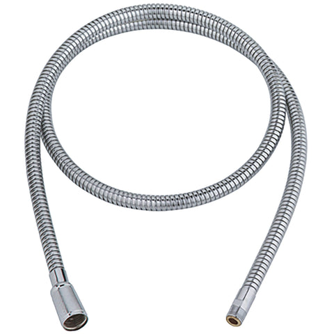 Grohe LadyLux hose close-up in chrome finish for durable, easy-clean performance.
