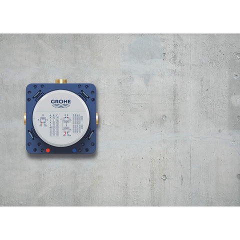 GROHE Rapido Smartbox installation depth 3–4 inches helps space planning.