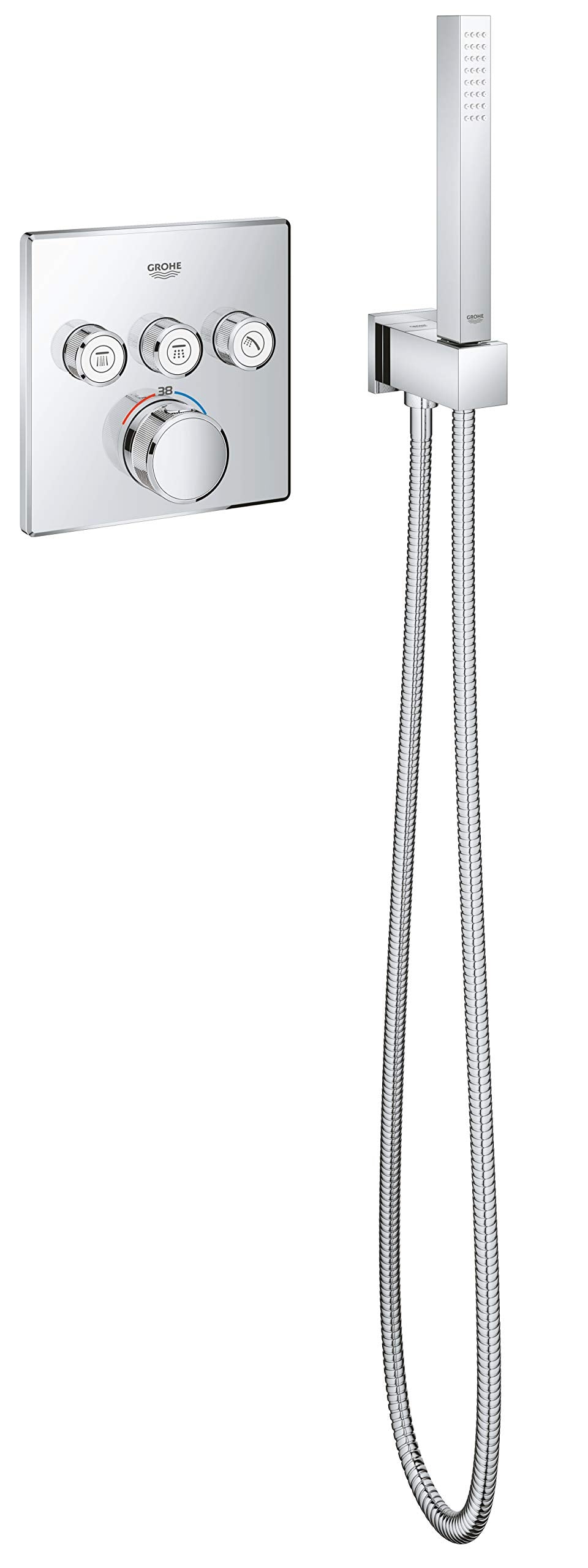 GROHE RelexaFlex hose in use delivering smooth water flow.