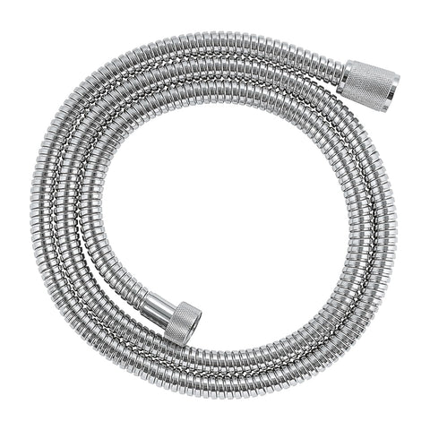 GROHE Relexaflex Metal hose close-up shows durable finish and shine