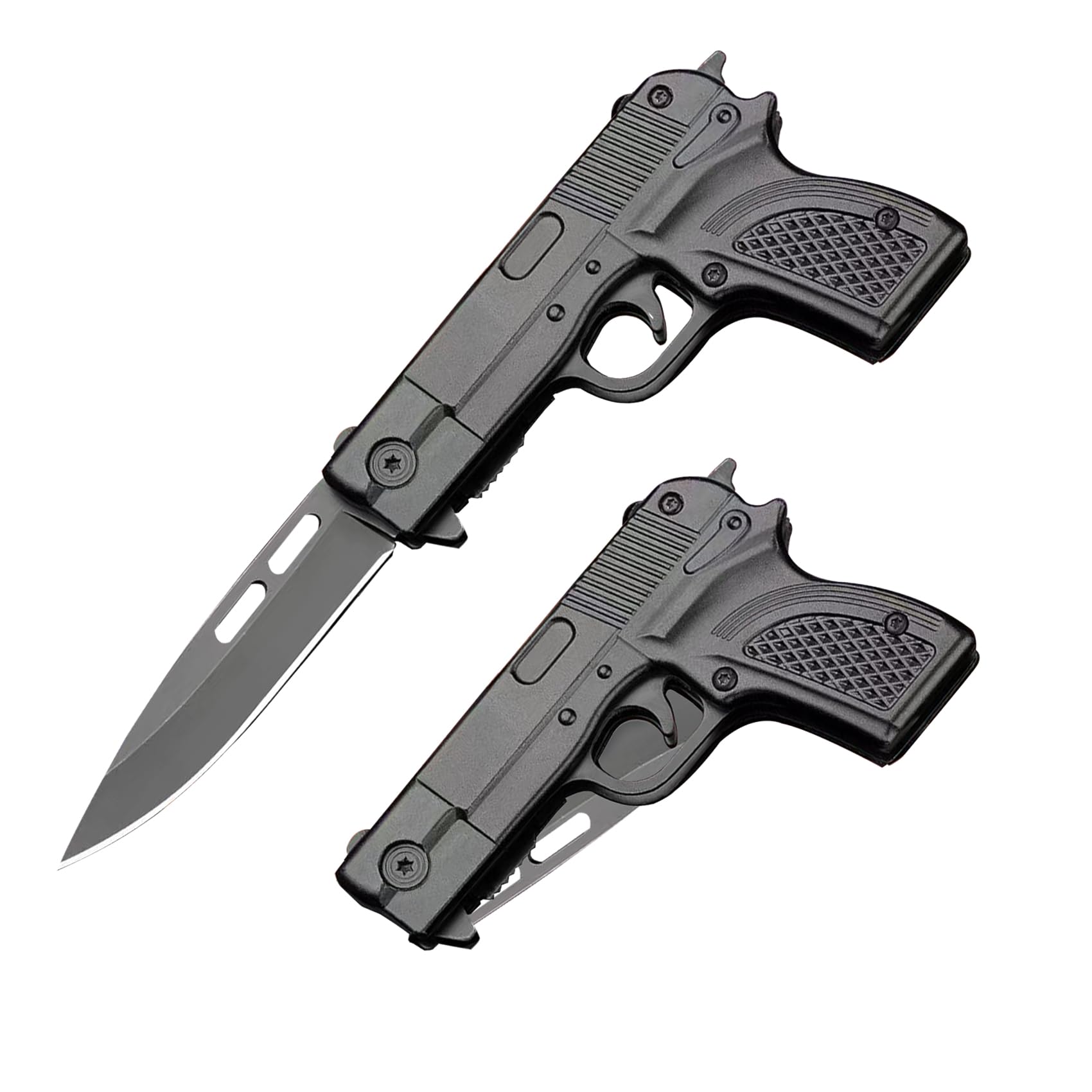 Grombolar pocket knife folding action showing compact carry design and quick access.