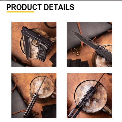 Grombolar pocket knife stainless steel blade with rust resistance and durability.