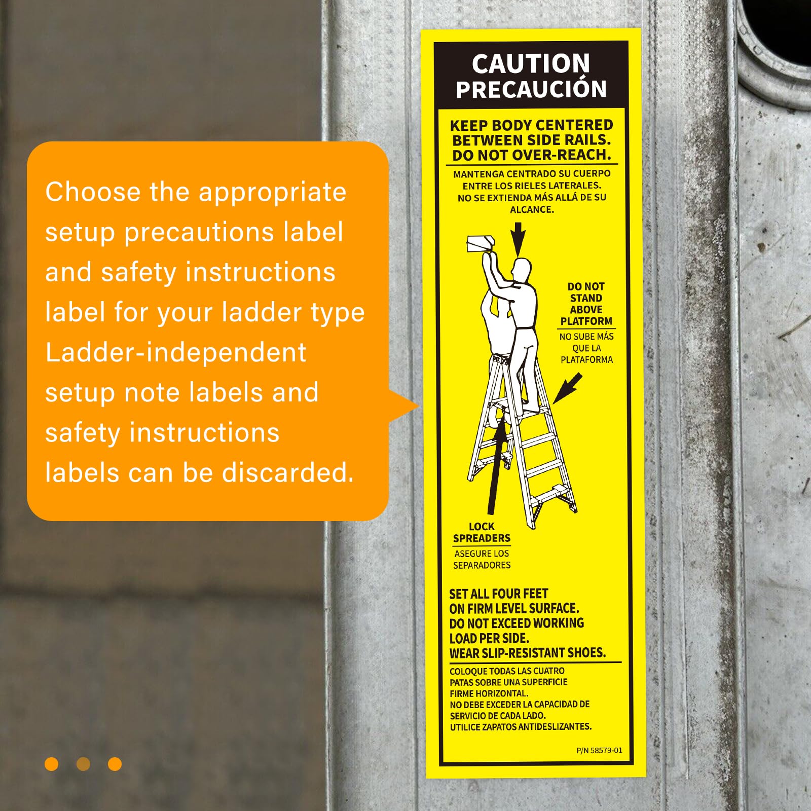 GRONGU LFS100 FG compatibility with Werner LFS100 fiberglass ladders.