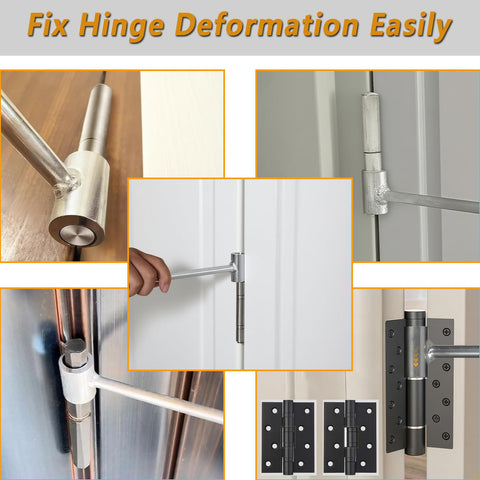 Groqrsn dual-head set—two sizes for flag-type hinges in varied installations.
