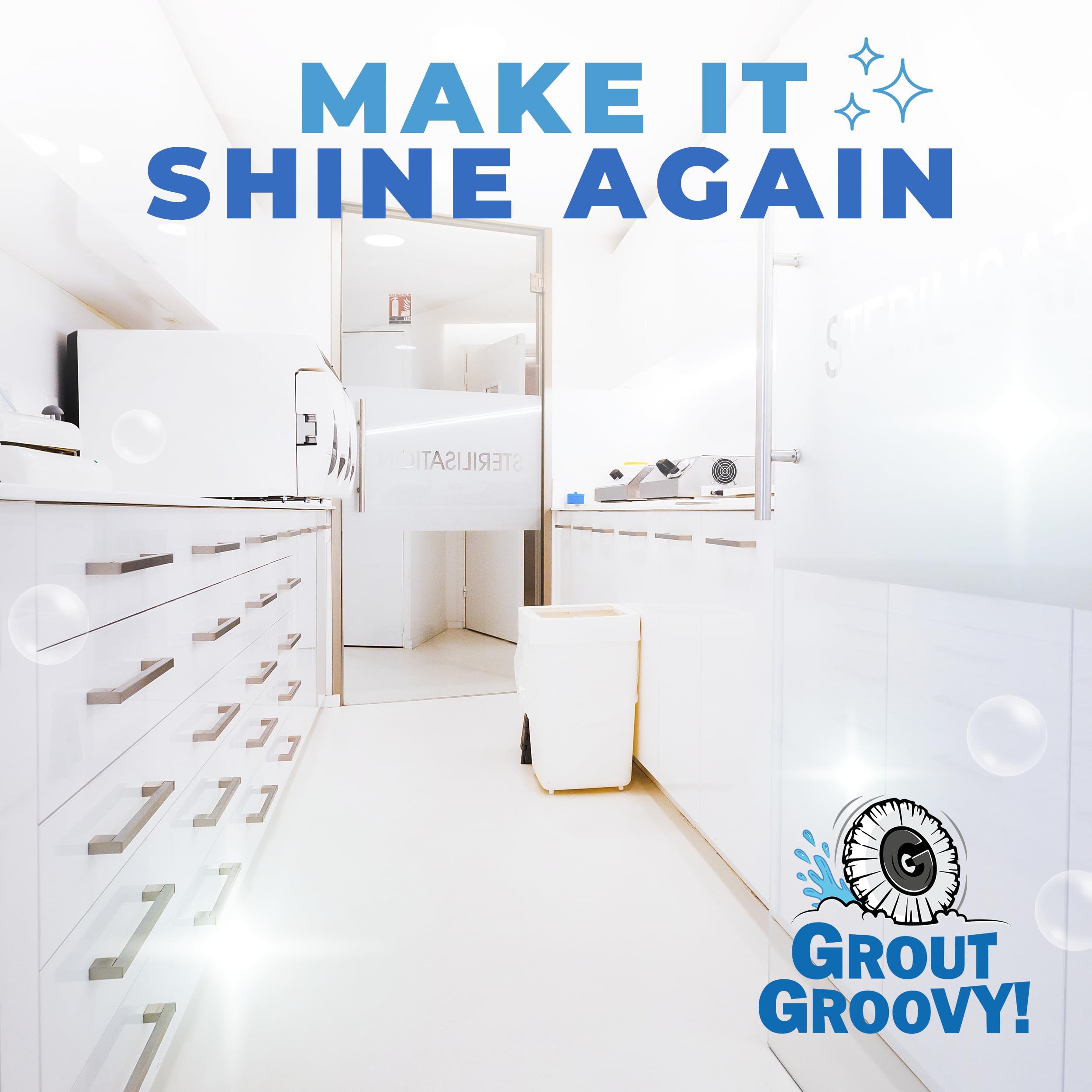 Grout Groovy ideal for apartments and RVs, great for on-the-go tile care.