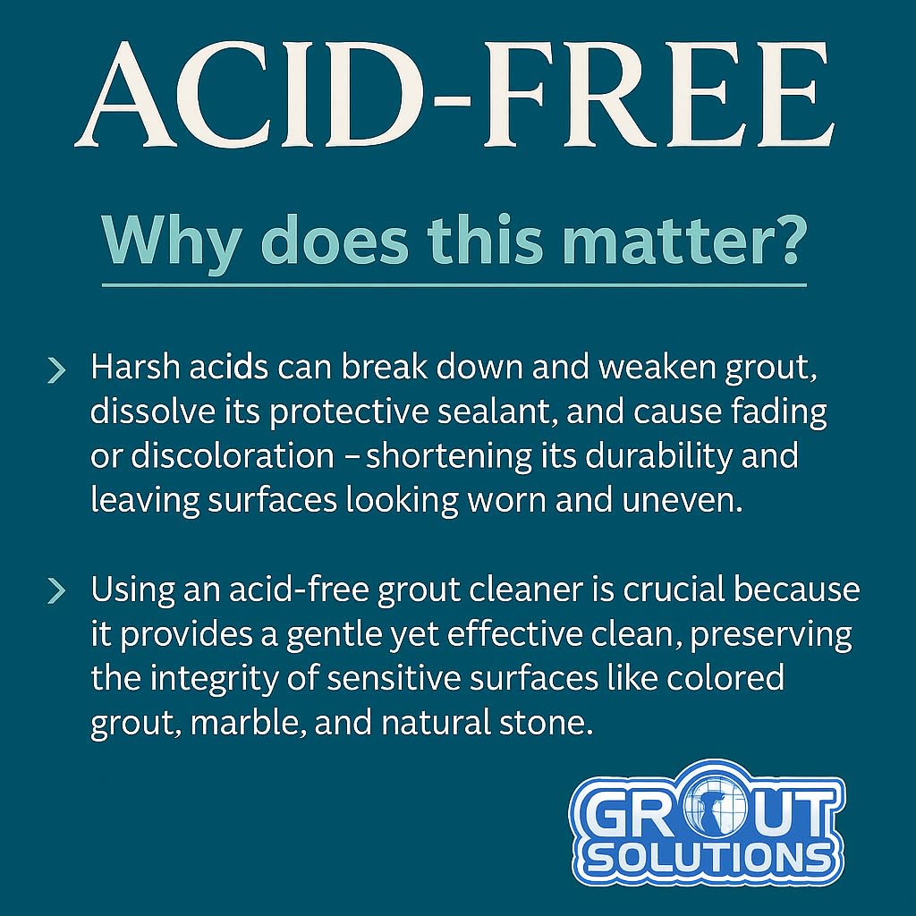 Grout Solutions bathroom and shower cleaning results without harsh chemicals.