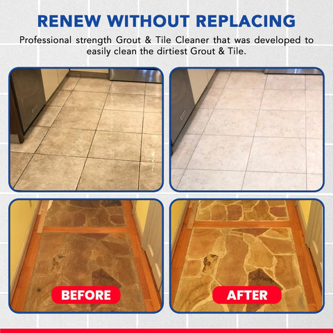Grout Solutions natural stone safe cleaner protects marble and granite surfaces.