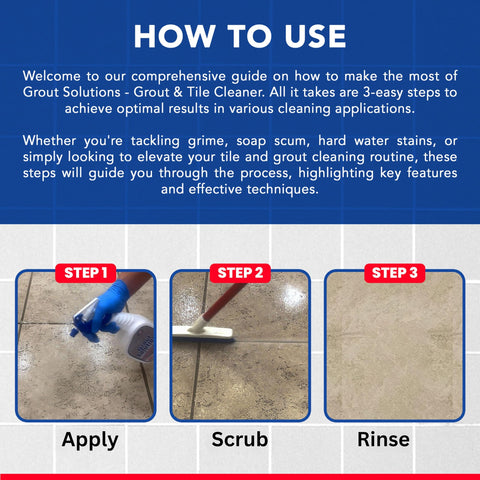 Grout Solutions professional-use scenario showing fast, effective grout maintenance.