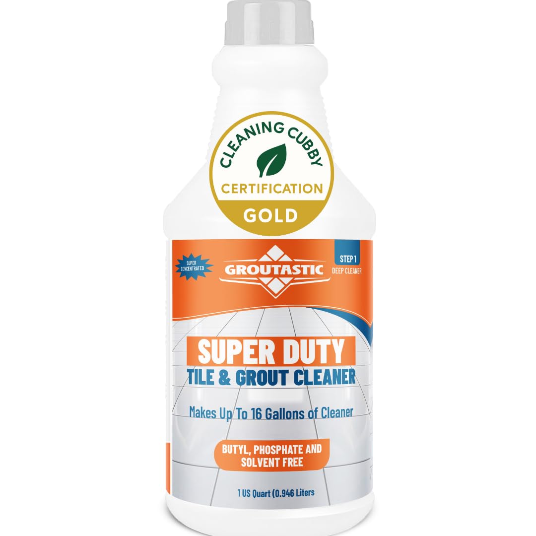 Groutastic Super Duty Degreaser packaging shot highlights professional-strength cleaning.
