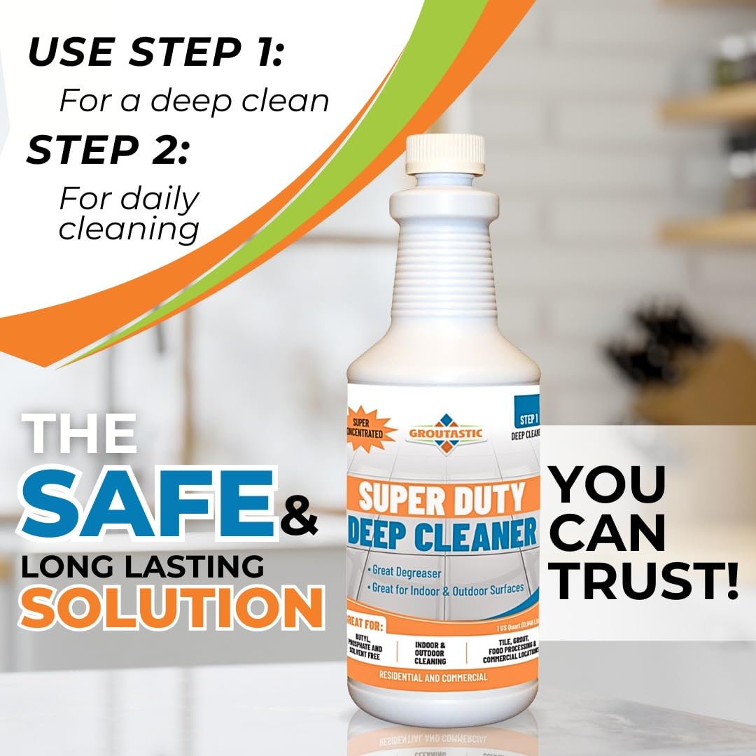Groutastic treats stone floors, lifting embedded stains evenly.