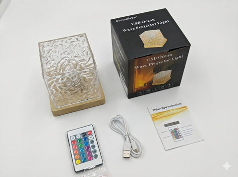 Growalleter Ocean Wave Projector Light fits small spaces and creates ambiance