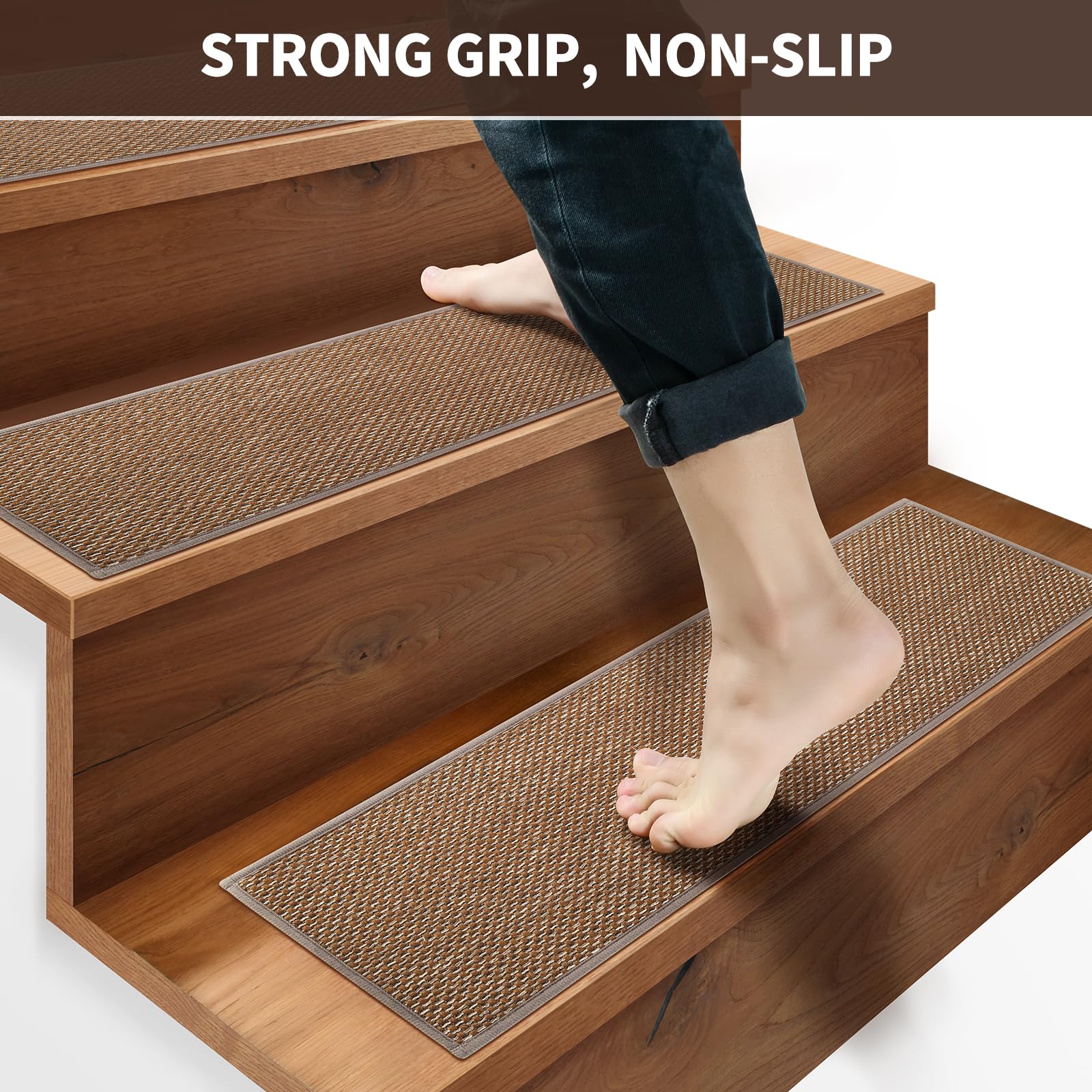 GROWLING adhesive-back close-up demonstrating strong grip with no glue required.