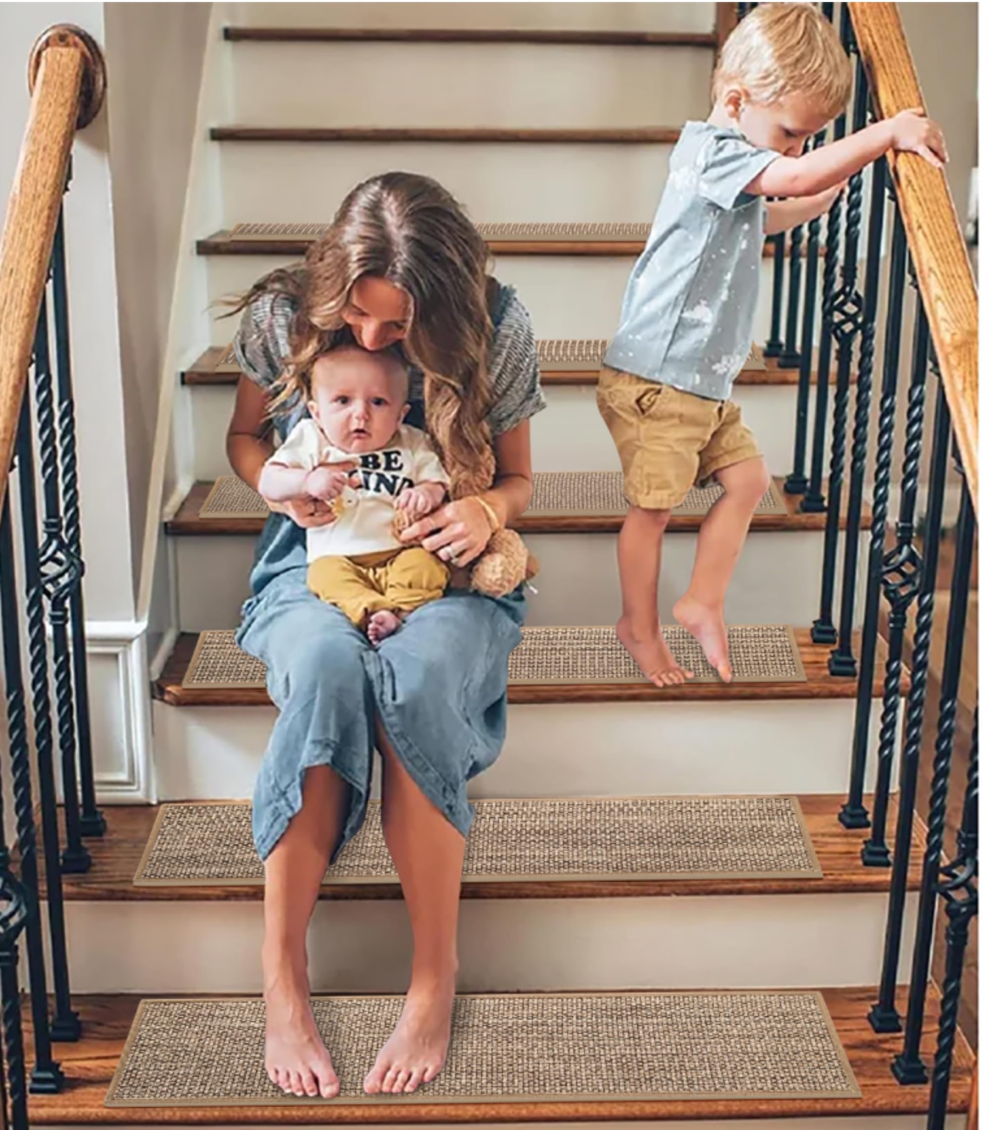 GROWLING reusable stair treads are easy to clean and reapply.