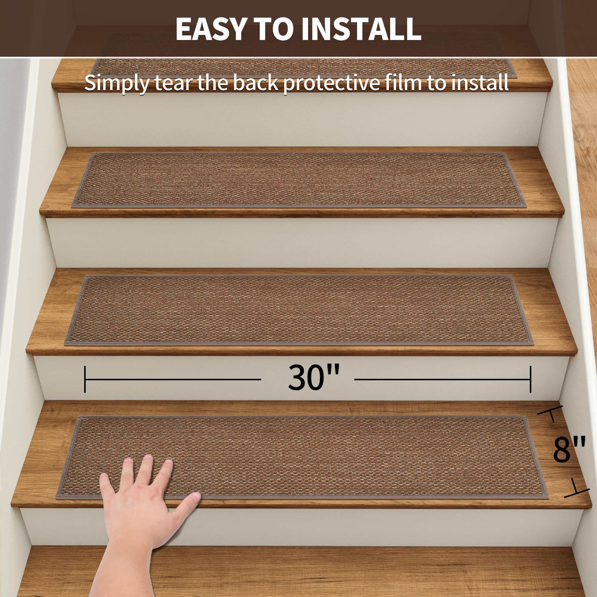 GROWLING treads shown reducing footstep noise for a quieter home.