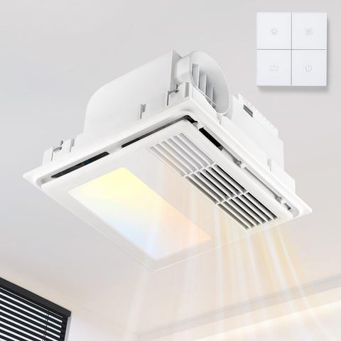 GROWNEER 4-in-1 bathroom exhaust fan for improved air circulation