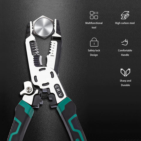 groword wire stripper action shows precise cuts without damaging cores.