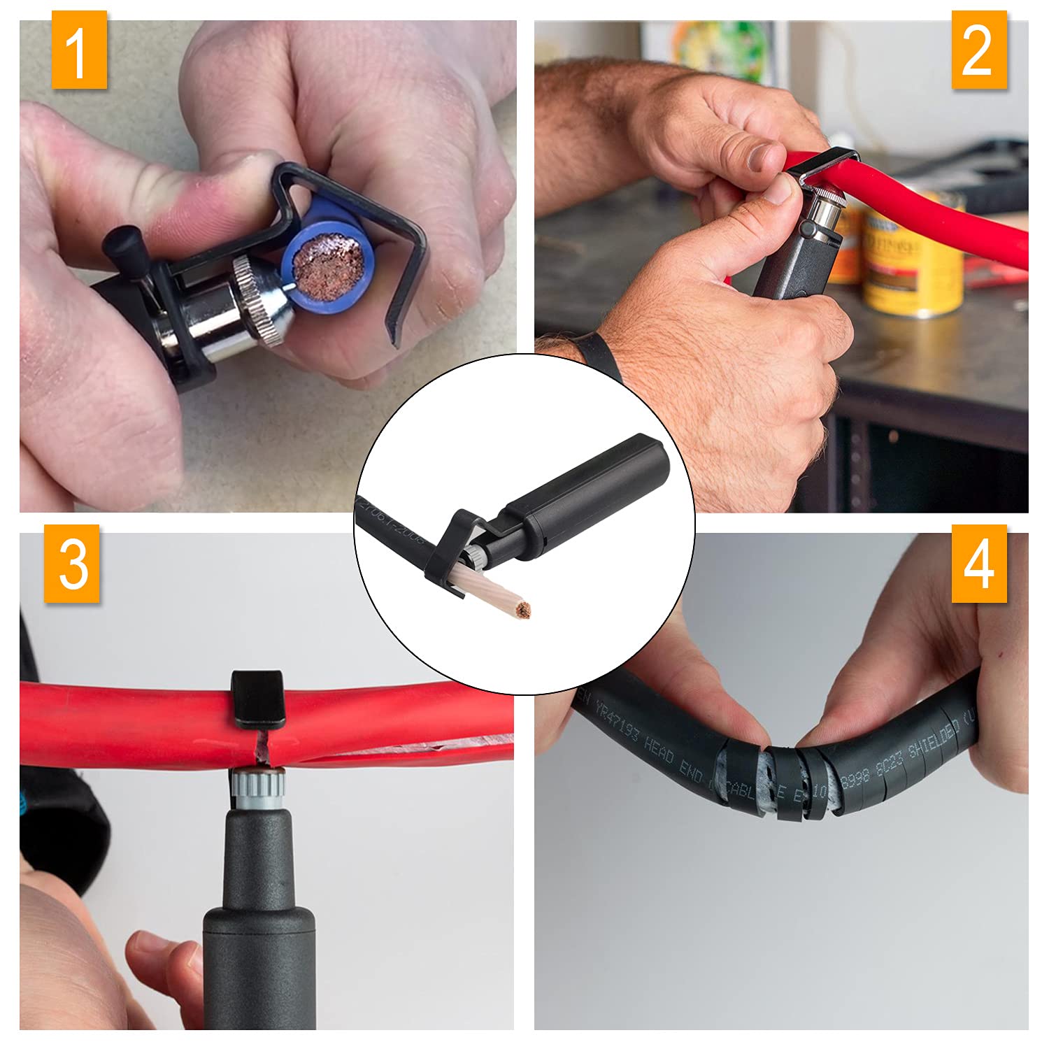 Groword GROWORD ergonomic ABS handle offers comfortable, non-slip grip.