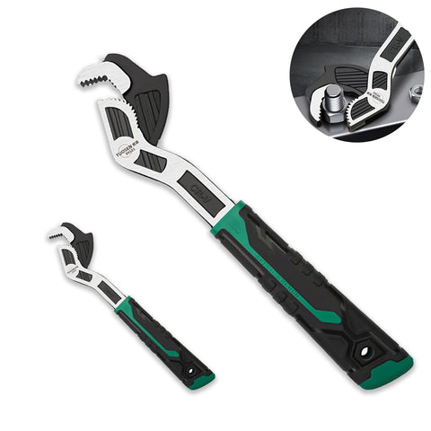 Groword adjustable wrench with self-adjusting jaws close-up for fast bolt grip