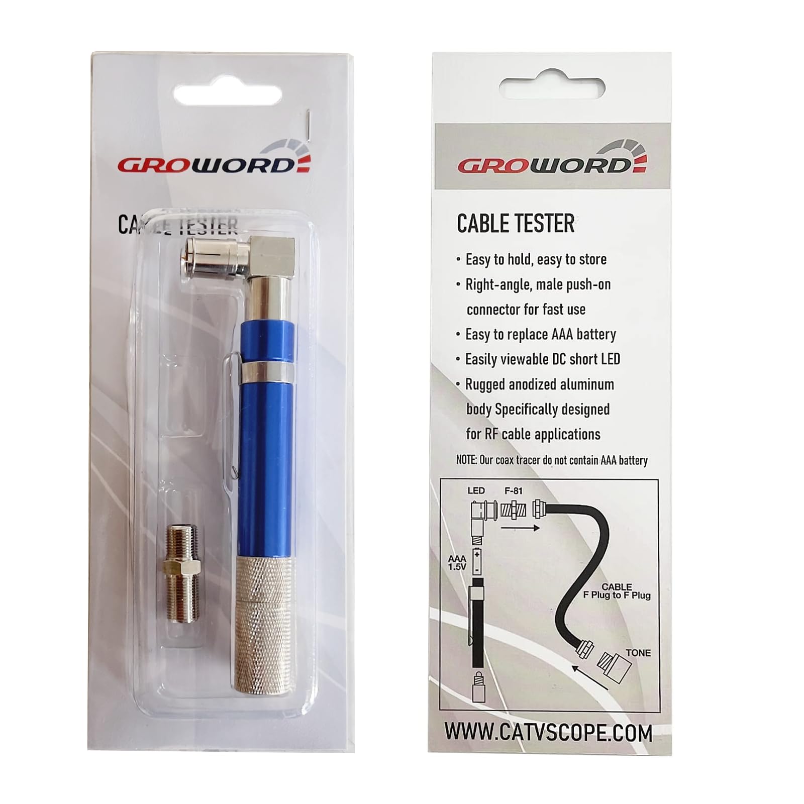 GROWORD note: requires AAA battery (not included) for operation