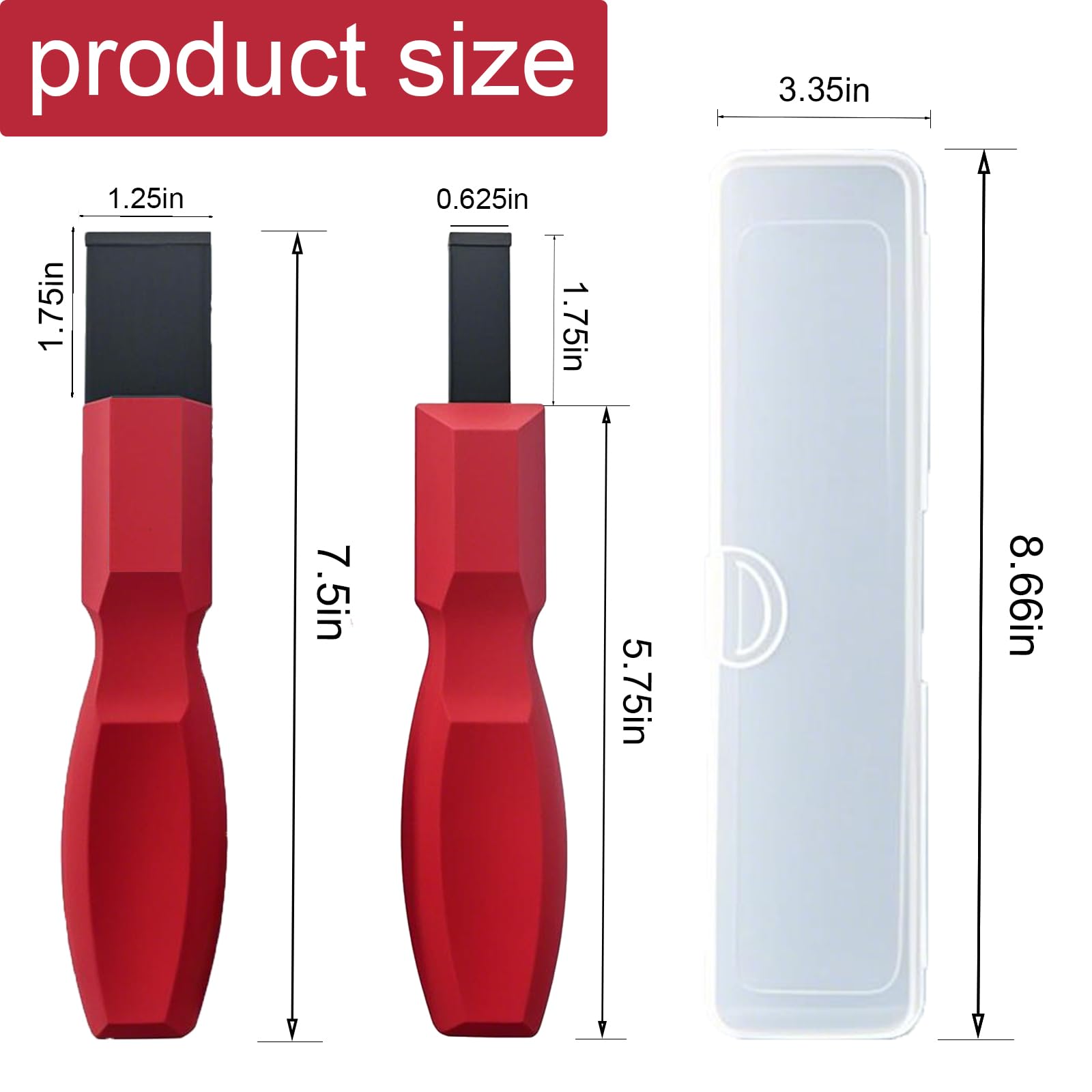 Groword carbide scraper with 5/8 inch blade for tough cleaning