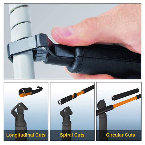 Groword GROWORD spring-loaded holder stabilizes blade during stripping for safety.