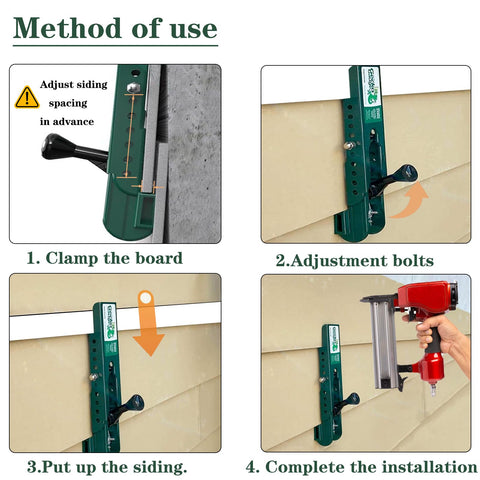 Groword Siding Tool Adjustable Hand Pins closeup highlights ergonomic design for consistent alignment.