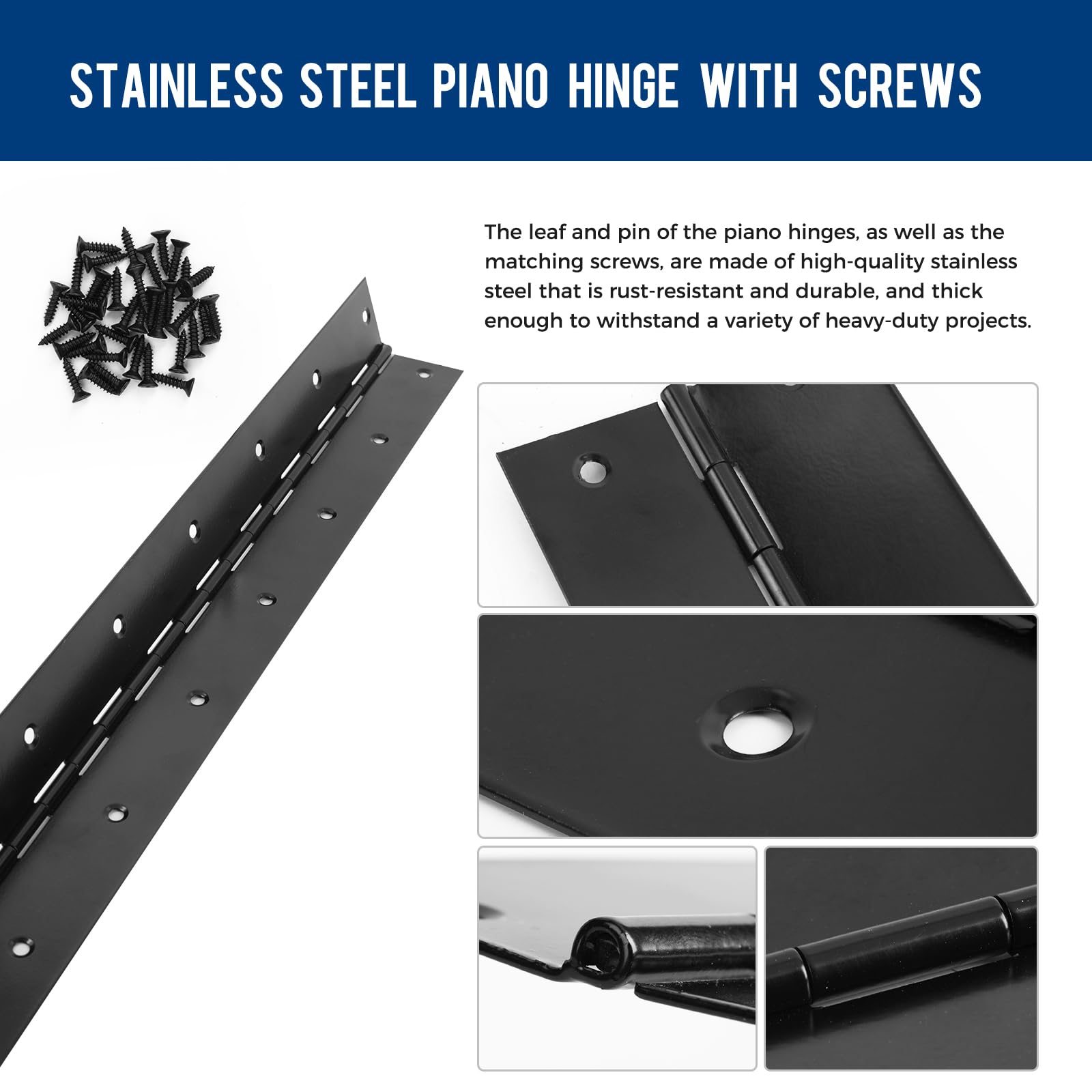 GRRONZEE countersunk mount hinge supports stable lid or door