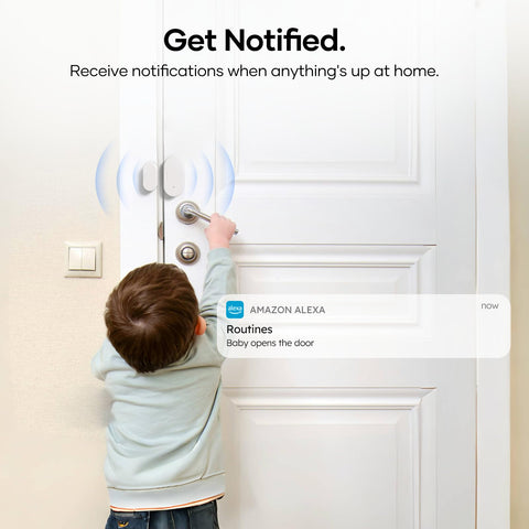 GRSICO Zigbee door sensor integrated with Alexa routines for automation