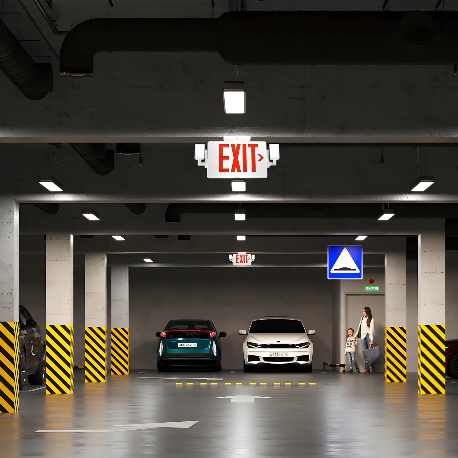 GRUENLICH thermoplastic housing provides durable protection in busy spaces.