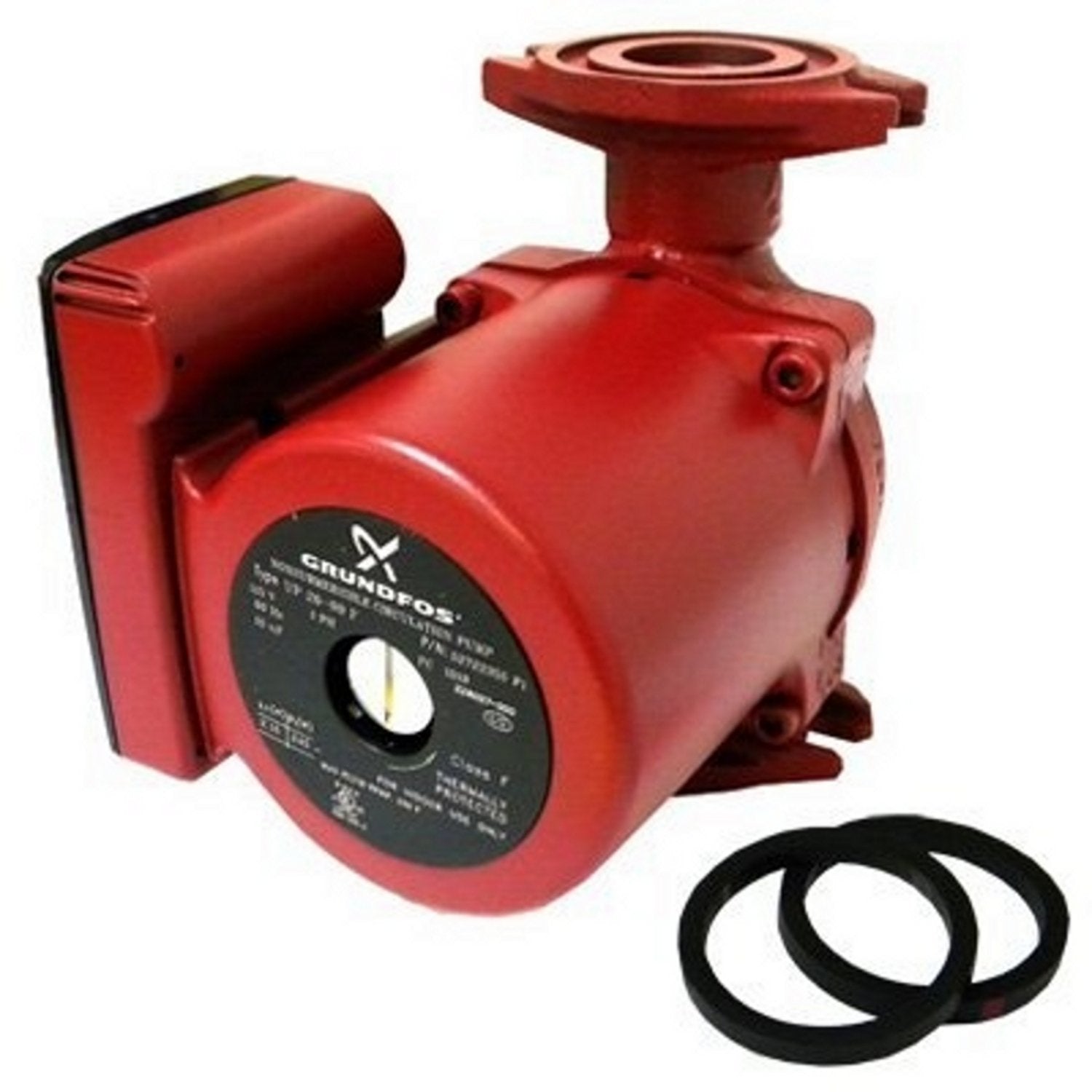 Grundfos UP15-42F SuperBrute pump front view for efficient heating system circulation.