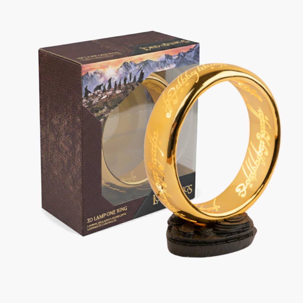 Grupo Erik Lord of the Rings lamp base view with warm lighting for desk