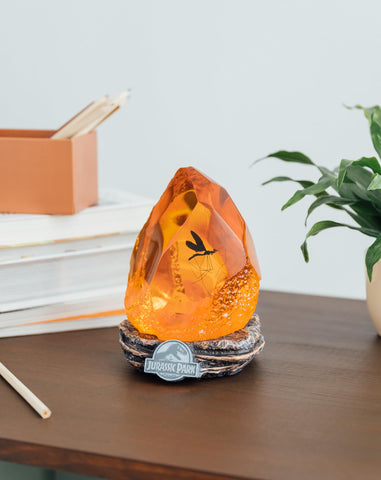 Grupo Erik Official Jurassic Park Lamp battery-powered option enables portable display anywhere.